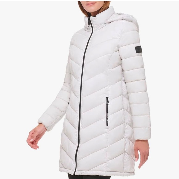 Calvin Klein Women's Chevron Quilting Casual Lightweight Jacket SZ S - Picture 5 of 16